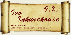 Ivo Kukureković vizit kartica